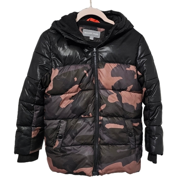 Michael Kors Other - Michael Kors Boys Camo-Print Hooded Puffer Jacket